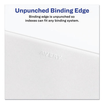 Avery® Preprinted Legal Exhibit Side Tab Index Dividers, Avery Style, 25-tab, 76 To 100, 11 X 8.5, White, 1 Set, (1333) freeshipping - TVN Wholesale
